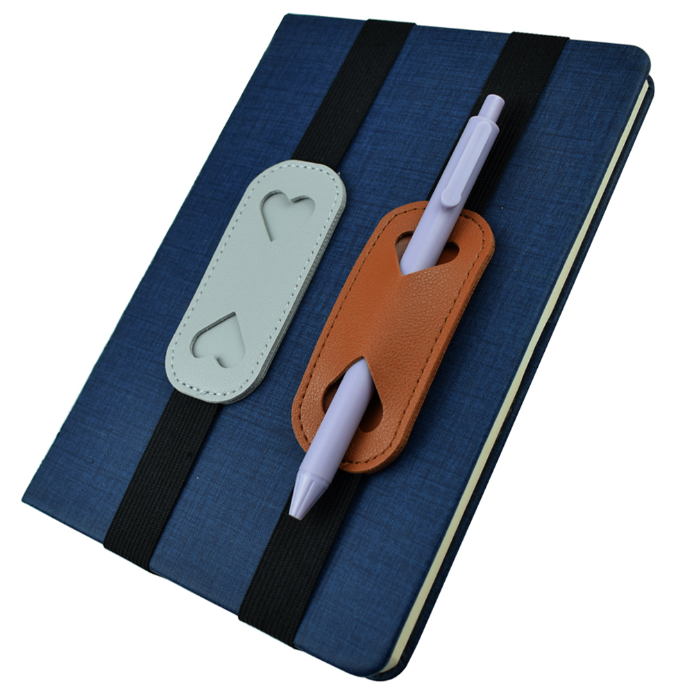Leather Work Notepad - Elastyczny uchwyt na długopis z PU