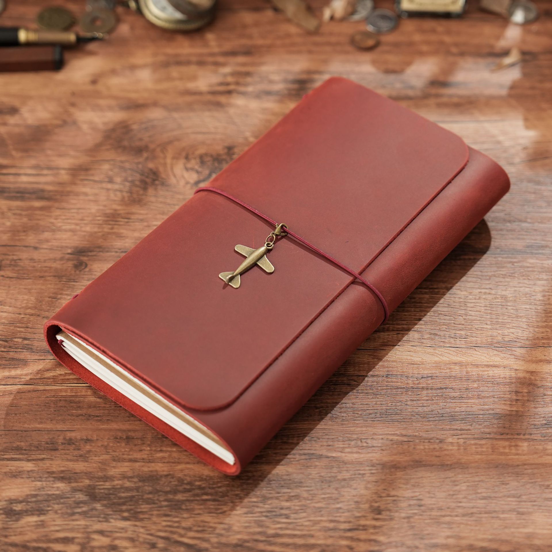 Leather Work Notepad - Nowy Przyjazd Trójdzielny Notatnik Podróżny TN