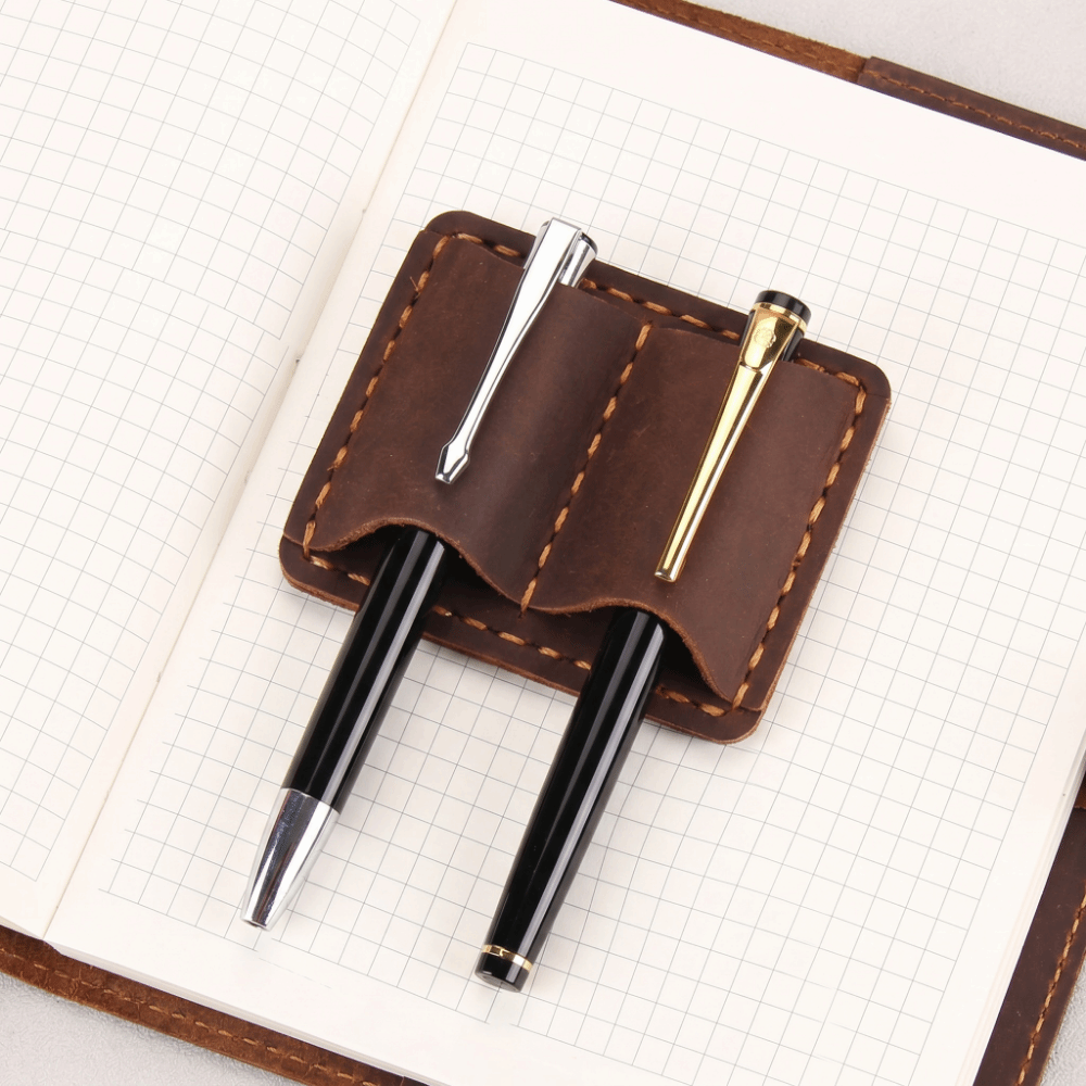 Podwójny skórzany uchwyt na dł – Leather Work Notepad recenzja i cena